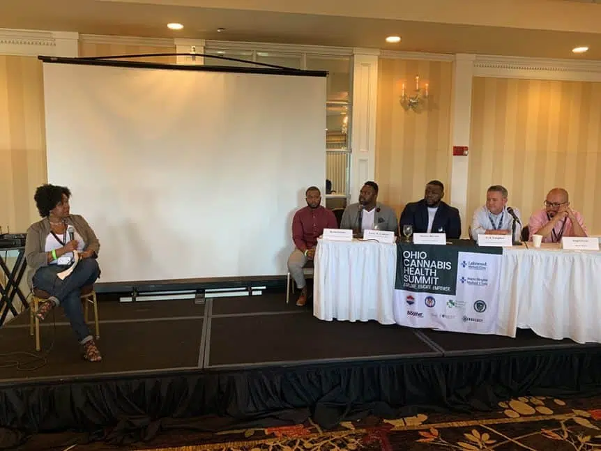 Ohio Cannabis Health Summit Keynote Panel: Donnie Burton, Kevin Greene, Larry Lemons, Erik Vaughn & Angel Cruz