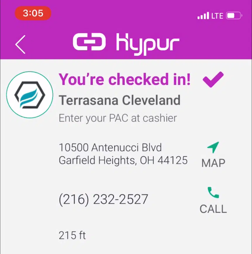 Hypur Terrasana Check-in