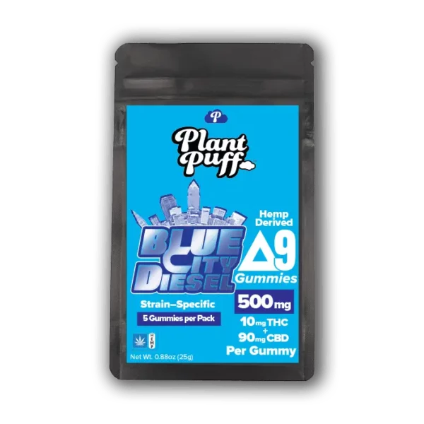 Plant Puff Delta-9 Gummies - Blue City Diesel