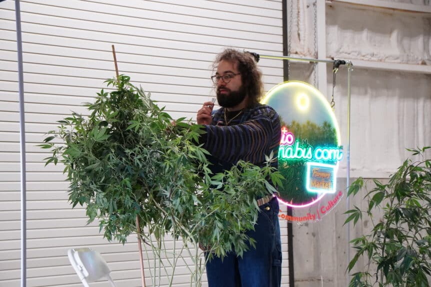Attendees participating in grower education sessions at the 2025 OhioCannabis.com Festival & Farmers Cup in Frazeysburg, Ohio.