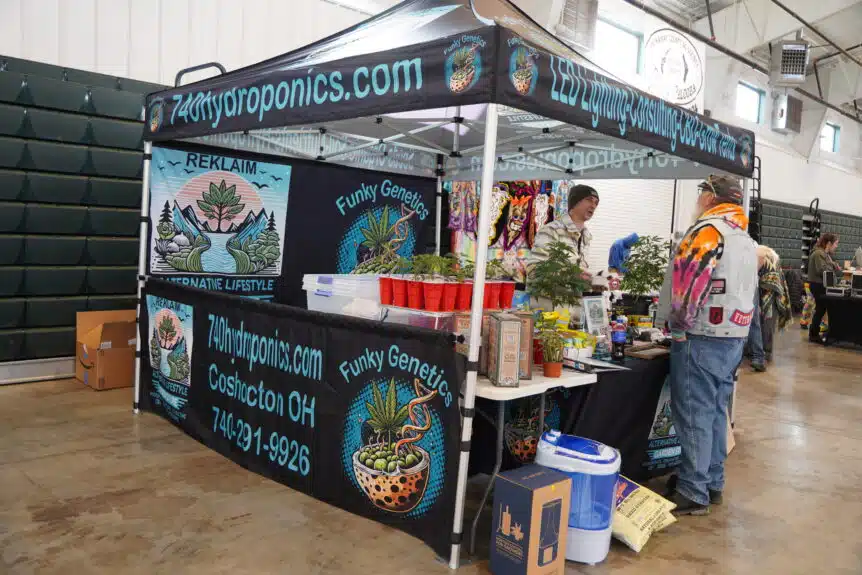 Home growers learning about legal access and cultivation rights at the 2025 OhioCannabis.com Festival & Farmers Cup in Frazeysburg.